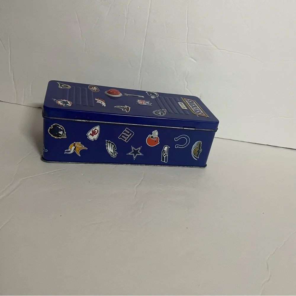 Snickers Blue NFL Tin Locker Box